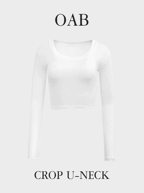 [EASY] U넥 크롭 티셔츠 - 3 color