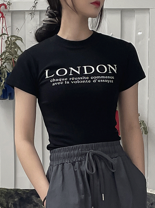 런던 슬림 반팔 티셔츠 - 3 color
